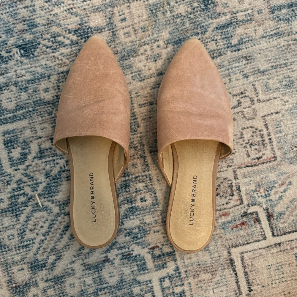 Lucky Brand Leather Mules